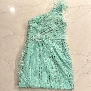 One shoulder homecoming/cocktail dress